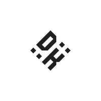 kd géométrique logo initiale concept avec haute qualité logo conception vecteur