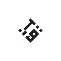 gt géométrique logo initiale concept avec haute qualité logo conception vecteur