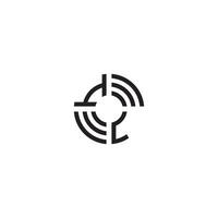 li cercle ligne logo initiale concept avec haute qualité logo conception vecteur