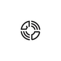 dg cercle ligne logo initiale concept avec haute qualité logo conception vecteur