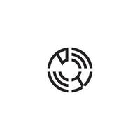 kp cercle ligne logo initiale concept avec haute qualité logo conception vecteur