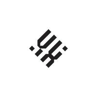 xv géométrique logo initiale concept avec haute qualité logo conception vecteur