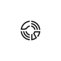 sv cercle ligne logo initiale concept avec haute qualité logo conception vecteur
