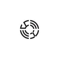 xy cercle ligne logo initiale concept avec haute qualité logo conception vecteur