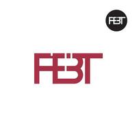 lettre fbt monogramme logo conception vecteur