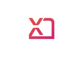 lettre X moderne logo vecteur