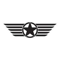militaire rang icône logo vecteur conception modèle
