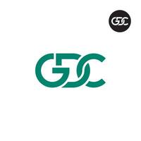 lettre gdc monogramme logo conception vecteur