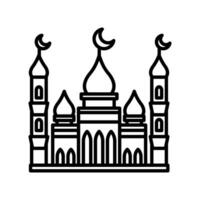 icône de mosquée dans vecteur. illustration vecteur