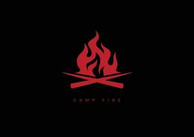 camp Feu logo vecteur