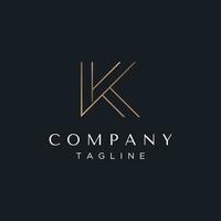 moderne, unique et luxueux géométrique initiale lettre k modèle logo élément. logo pour entreprise, entreprise, mode et marque cartes vecteur