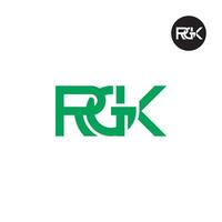 lettre rgk monogramme logo conception vecteur