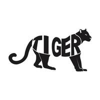 création de logo de tigre vecteur