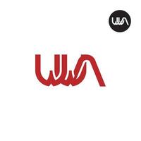 lettre wwa monogramme logo conception vecteur