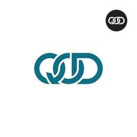 lettre qod monogramme logo conception vecteur