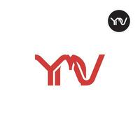 lettre ymv monogramme logo conception vecteur