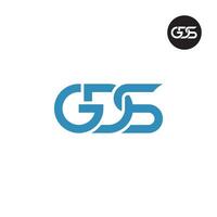 lettre gds monogramme logo conception vecteur