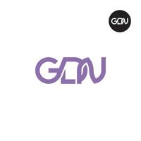 lettre gdn monogramme logo conception vecteur