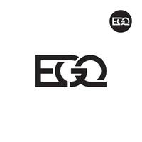 lettre egq monogramme logo conception vecteur