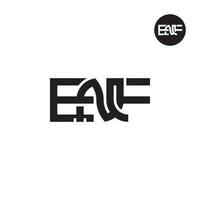 lettre enf monogramme logo conception vecteur