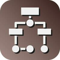 organigramme vecteur glyphe pente Contexte icône pour personnel et commercial utiliser.