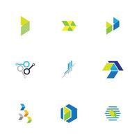 conception de logo moderne pour les technologies de la fintech et de la finance numérique vecteur