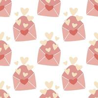 l'amour des lettres sans couture romantique modèle vecteur