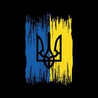 Ukraine drapeau T-shirt conception vecteur