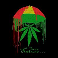 enregistrer la nature vecteur illustration - cannabis conception Contexte illustration