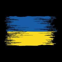 illustration détresse Ukraine drapeau t chemise conception vecteur