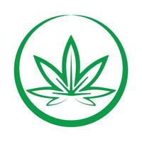 cannabis feuille logo conception. vecteur chanvre luxe moderne logo icône signe. logotype pour cbd pétrole marijuana étiquette