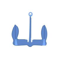 symbole bateau ancre dessin animé vecteur illustration