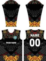 sublimation impression Jersey vecteur