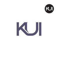 lettre kui monogramme logo conception vecteur