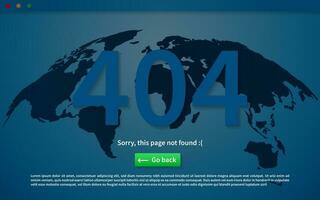vecteur illustration de écrans et la toile concept. interface ux, ui gui écran modèle pour la toile site bannières. 404 Erreur