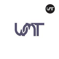 lettre wmt monogramme logo conception vecteur