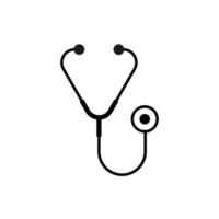 L'icône du design plat stéthoscope vector illustration