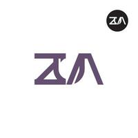 lettre zua monogramme logo conception vecteur