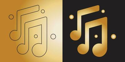 vecteur illustration de une la musique icône logo conception ou Créatif concept vecteur