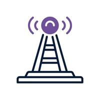 antenne icône. vecteur double Ton icône pour votre site Internet, mobile, présentation, et logo conception.