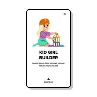 ingénieur enfant fille constructeur vecteur