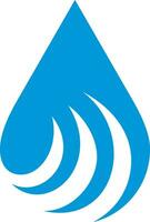 bio l'eau abstrait logo vecteur