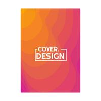 coloré violet rouge Jaune Orange demi-teinte pente Facile portrait couverture conception vecteur illustration