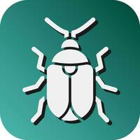scarabée vecteur glyphe pente Contexte icône pour personnel et commercial utiliser.