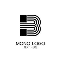 lettre b moderne monogramme logo icône abstrait Facile concept conception vecteur illustration