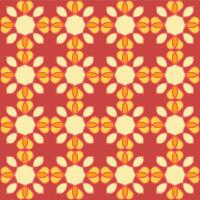 Jaune rouge mandala floral Créatif sans couture conception Contexte vecteur