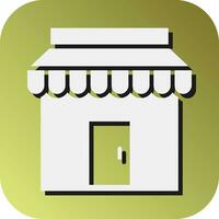 épicerie boutique vecteur glyphe pente Contexte icône pour personnel et commercial utiliser.