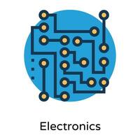 branché électronique circuit vecteur