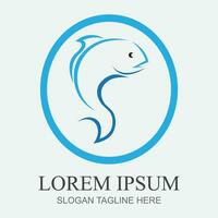 poisson logo et symbole vecteur