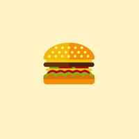 Burger icône vecteur illustration